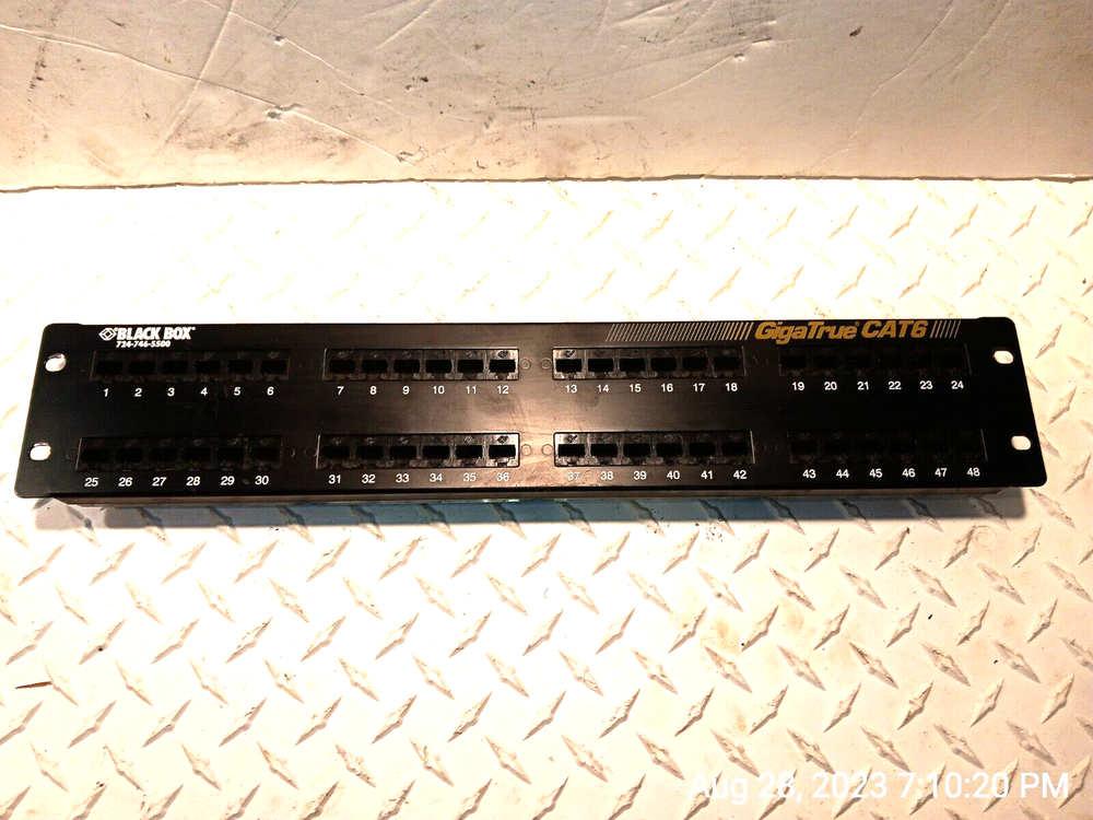 Black Box JPM12A 6, Modular Connector Panel, Patch Panel
