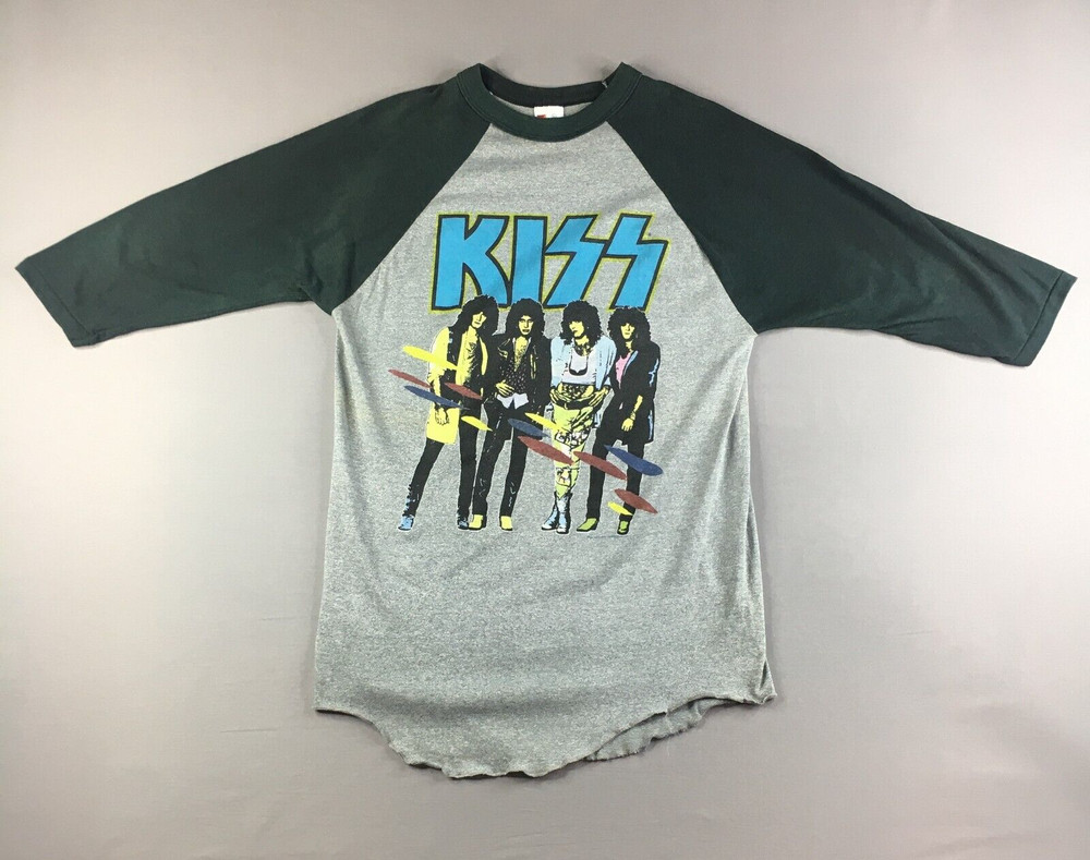 Vintage KISS T-Shirt XL Asylum World Tour ‘85-‘86 Original 80s Concert Tee VTG