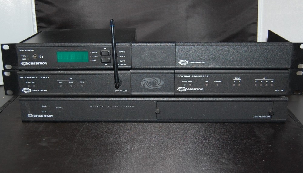 reston network audio server, tuner and RF gateway control processor
