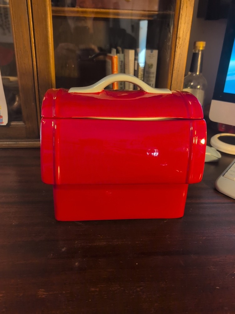 Red Snap-On Tool Box Cookle Jar