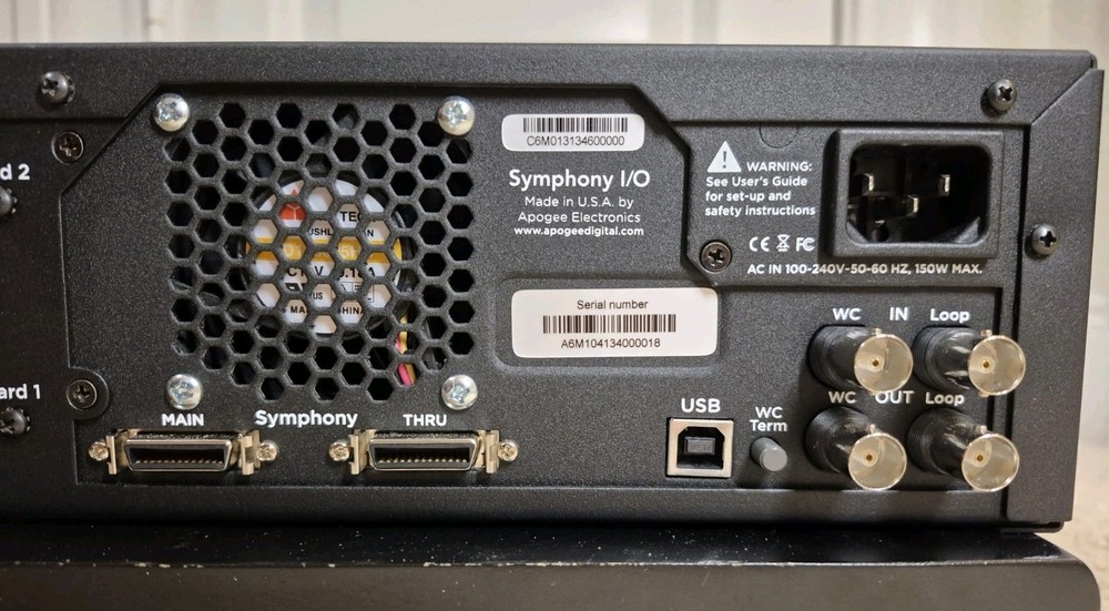 Apogee Symphony I/O Audio Interface w/2 Cards