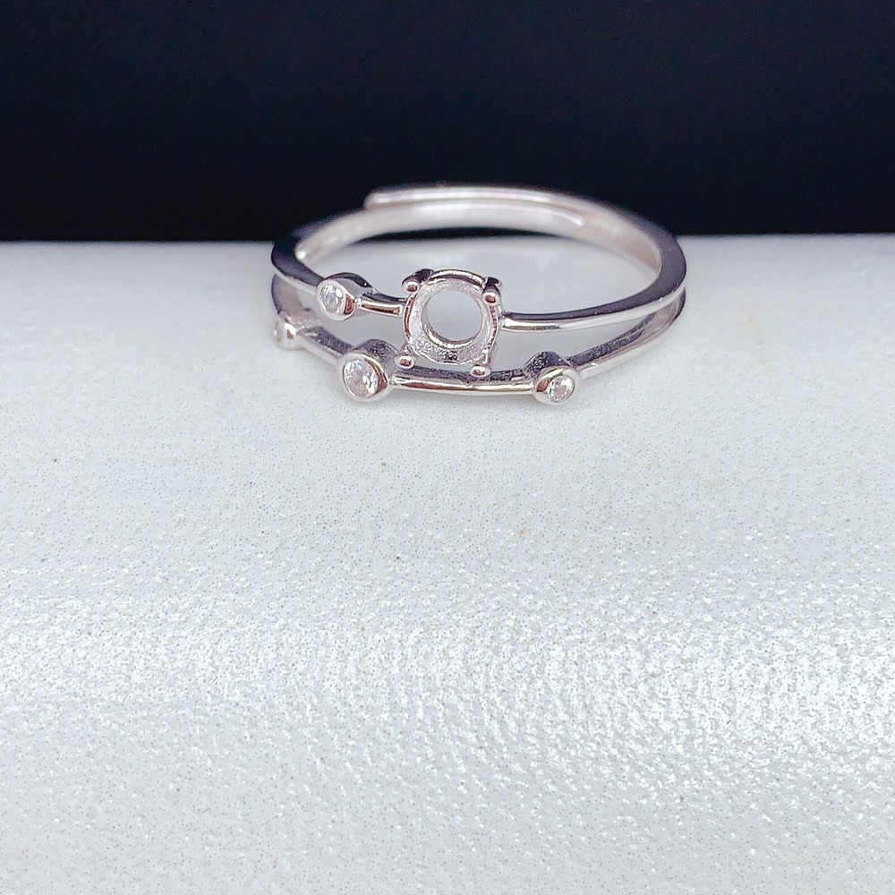 Empty silver925 ring setting, blank setting silver ring DIY