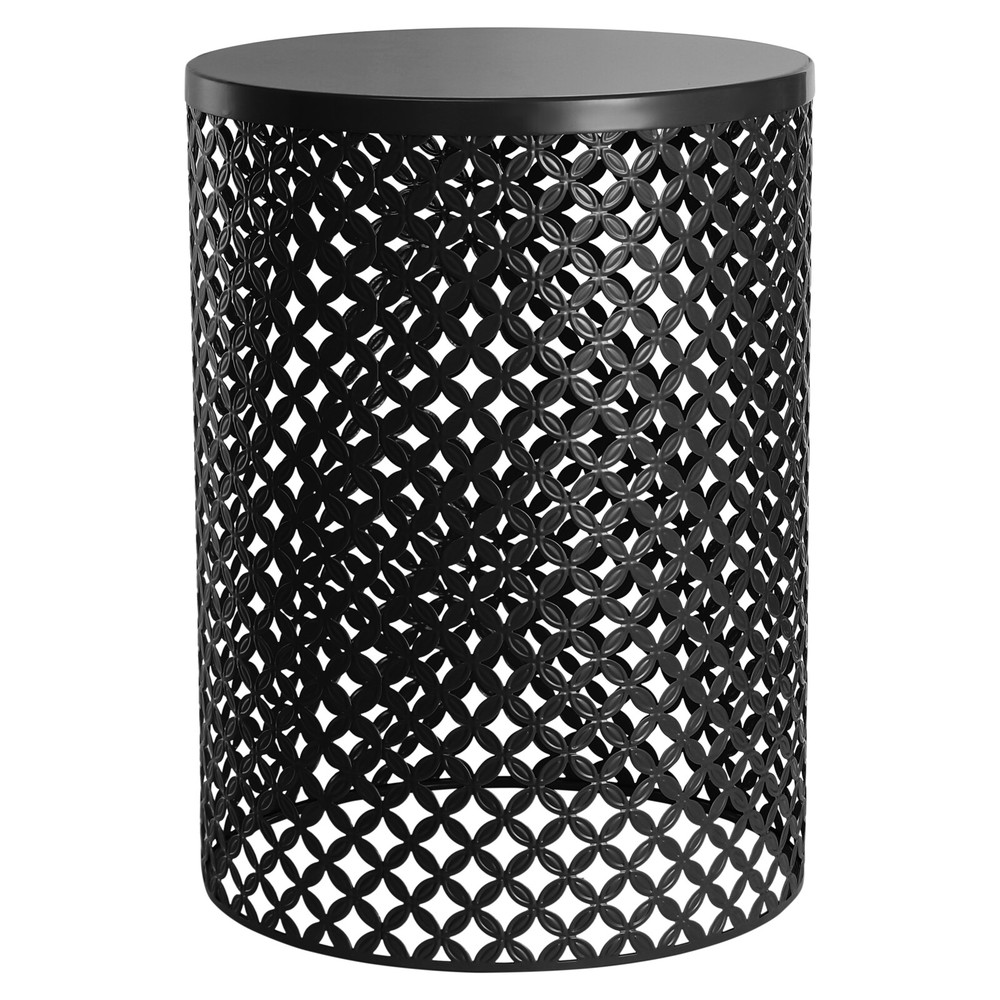 3pcs Modern Metal Cylindrical Frame Accent Table Outdoor Side Table End Table US