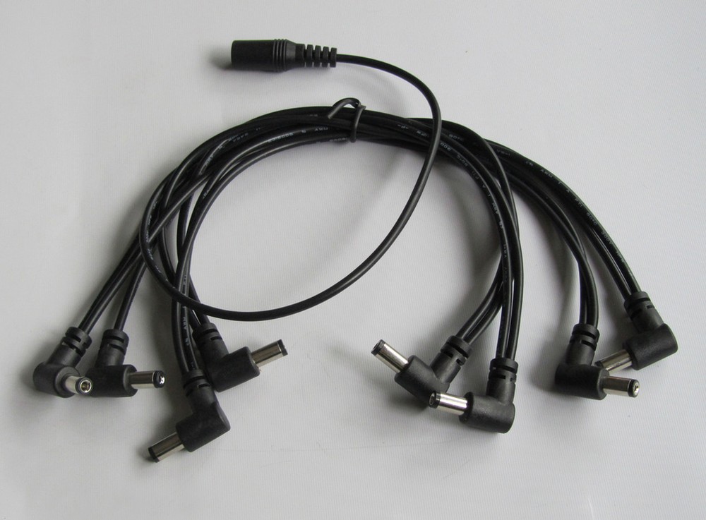 8 Way Effects Daisy Chain Guitar Effect Pedal Power Supply Splitter Cable