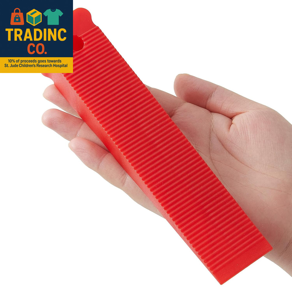 Red Plastic Composite Shims and Leveling Wedges - Extreme Load Support, Never Ro