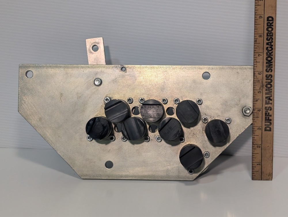 Endplate, 9-roller assembly, Streamfeeder SureFeed Bell Howell Pitney Bowes Bowe