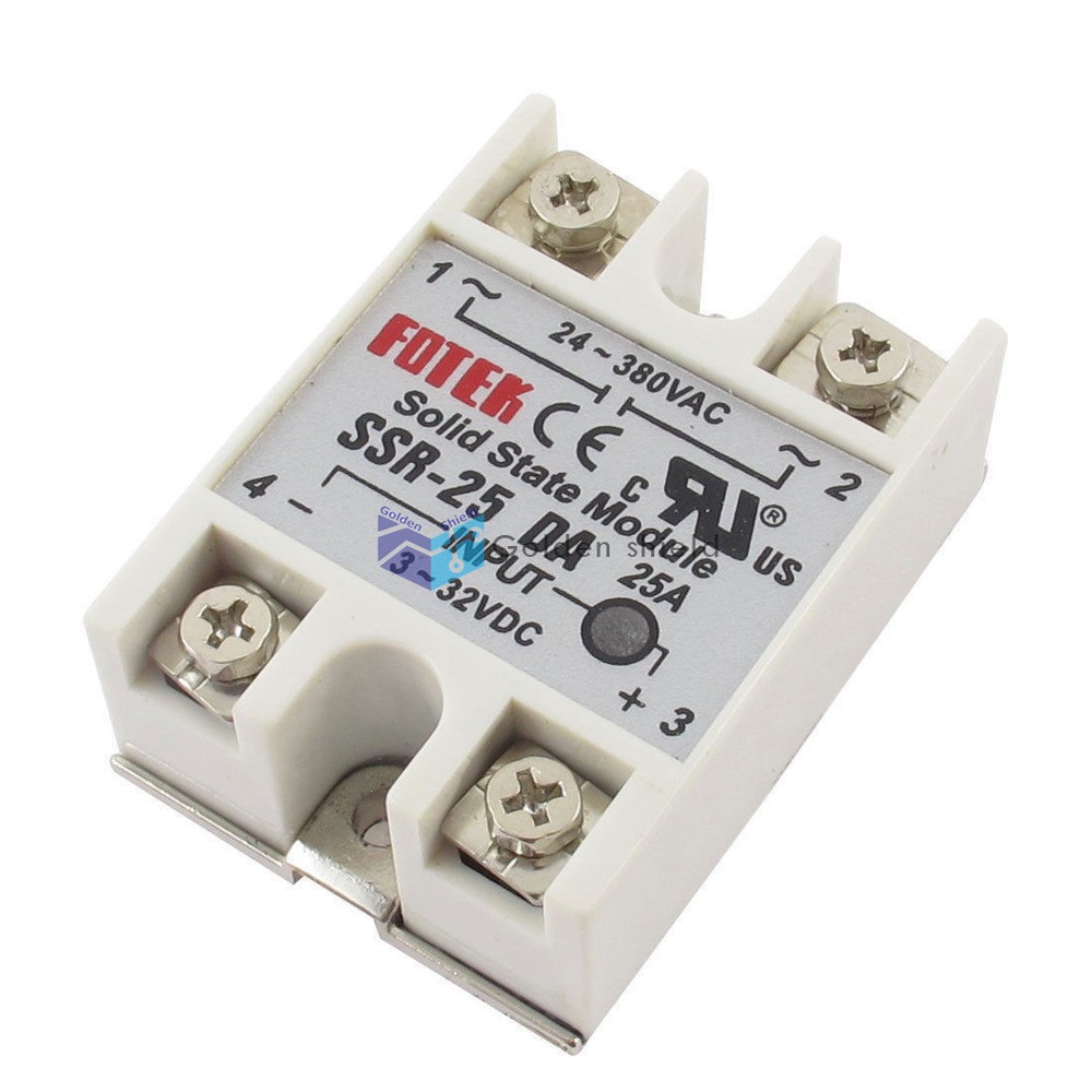 SSR-25 Solid State Relay Module Light Gray DA 25A AC 3-32V 24-380V✦Kd