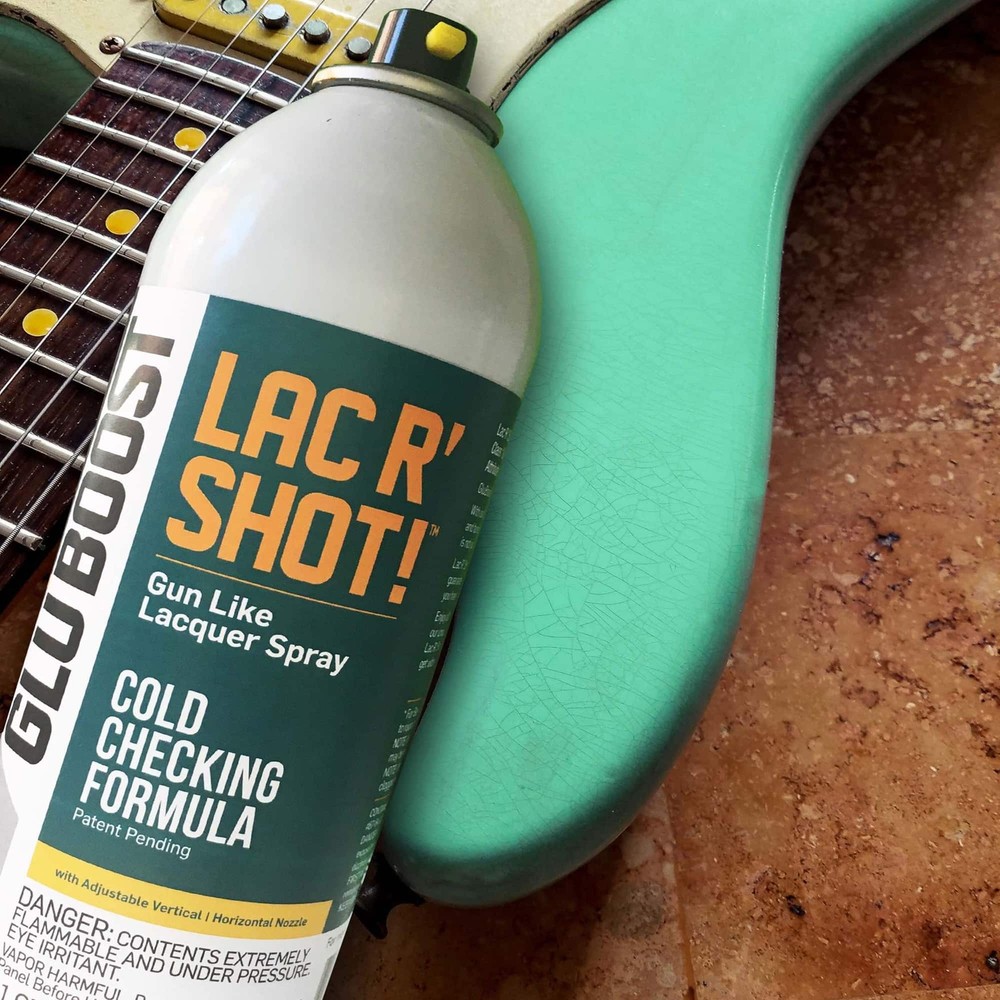 GluBoost Lac R’ Shot! "Cold Checking" Lacquer Aerosol Spray