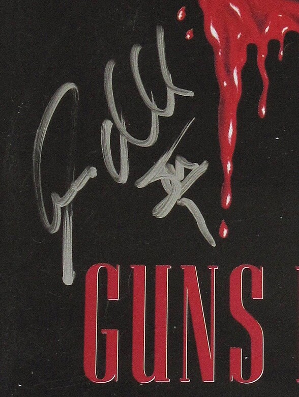 Slash & Steven Adler signed GNR "GUNS N' ROSES" DVD Welcome To Videos JSA COA