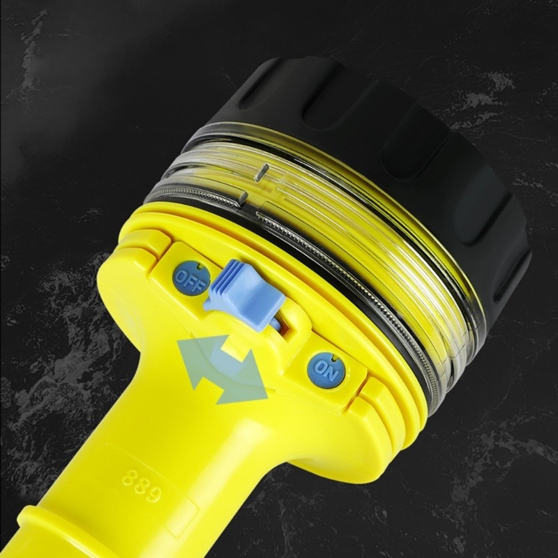 Watertight LED Flashlight Diving Light Safety Light Underwaters Flashlight