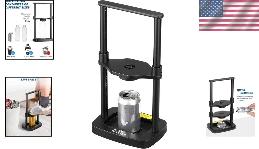 Eco-Friendly Foot Pedal Can Crusher