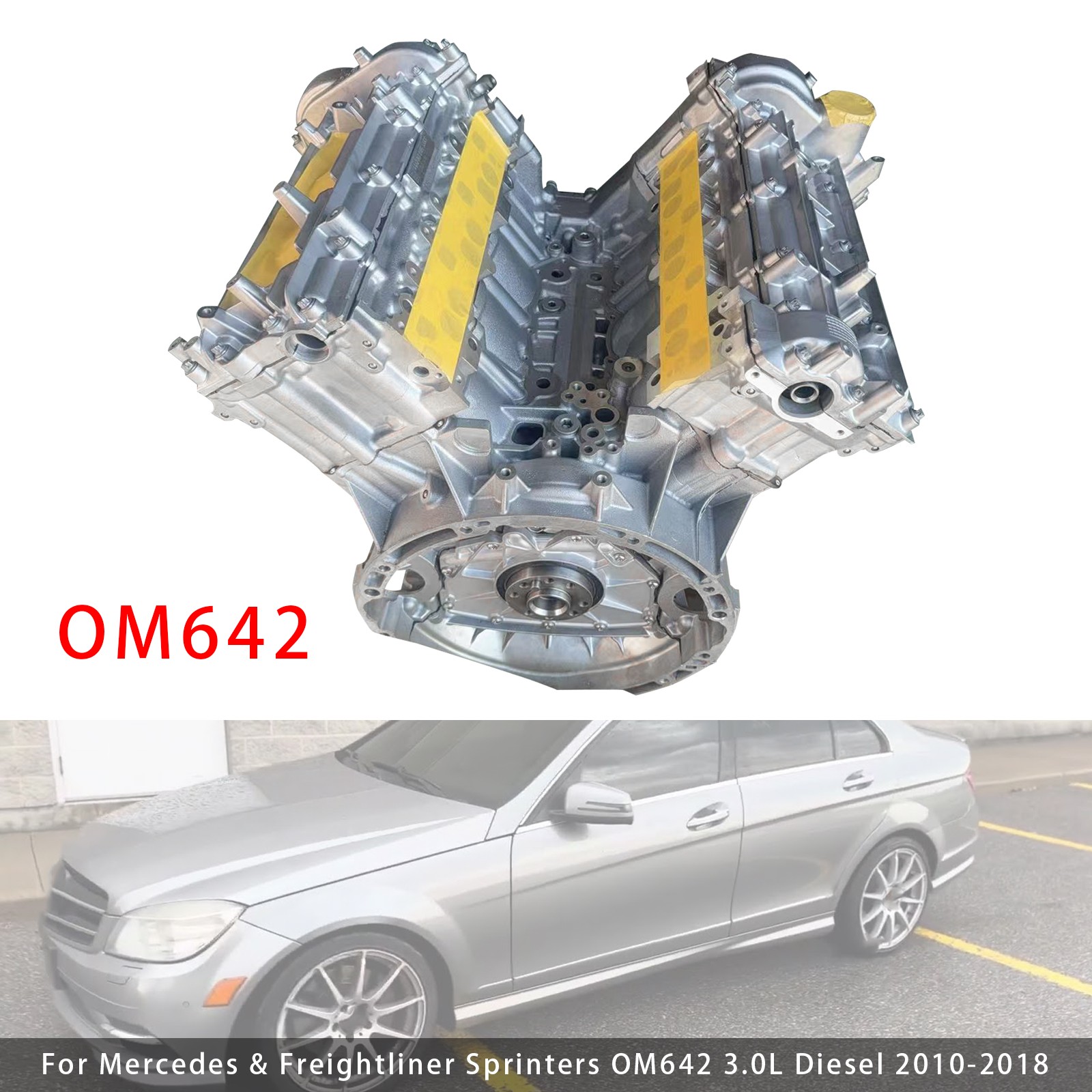 Engine Motor OM642 For Mercedes Freightliner Sprinter OM642 3.0L Diesel 10-2018