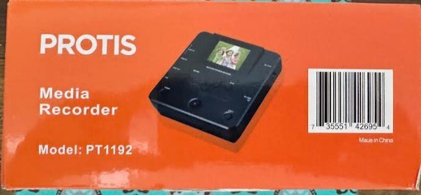 PROTIS Multi-function Media Recorder PT1190 *New* *Opened Box*