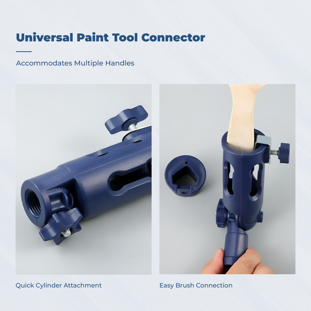 Angle-Adjustable Brush Extender Extension Pole Attachment Time-Saving