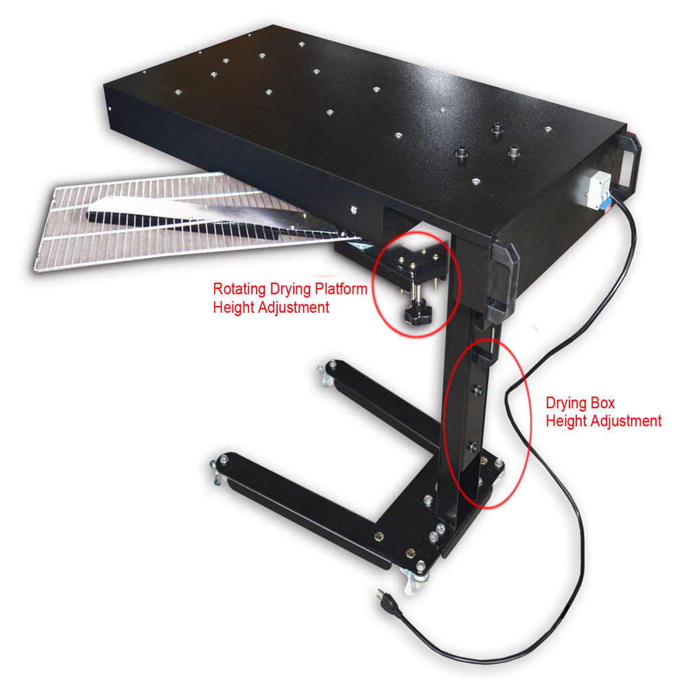 4 Color 2 Station Screen Printing Kit Micro-registration Printer / Flash Dryer