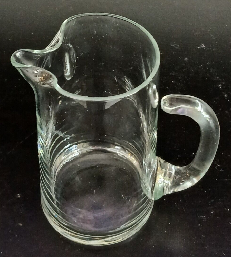 Clear Glass Pitcher 5.75" Tall