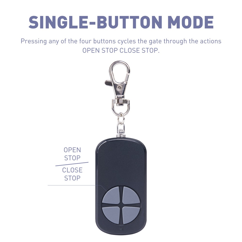 Remote Control Wireless Backup Key for 433.92MHz Automatic Sliding Gate Opener