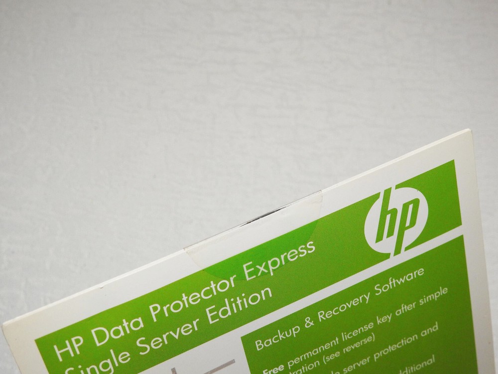 HP Data Protector Express Single Server Edition - Brand New Sealed Rare v 4.0