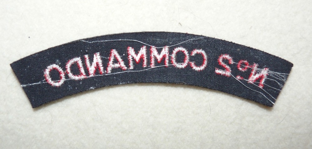Repro WW2 British Number Two No 2 Commando Shoulder Title Patches - Pair