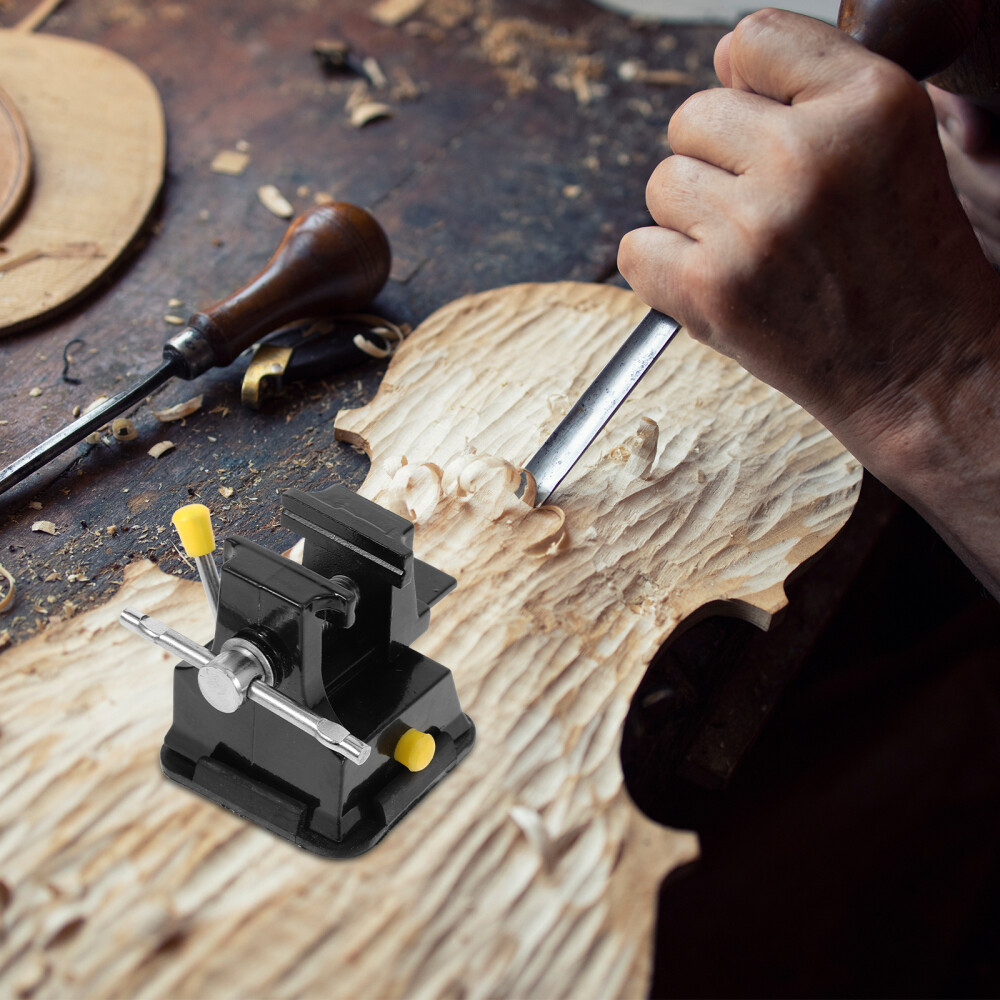 Mini Small Vice Miniature Table Bench Vise Chisel Cutting Carving Suction Base