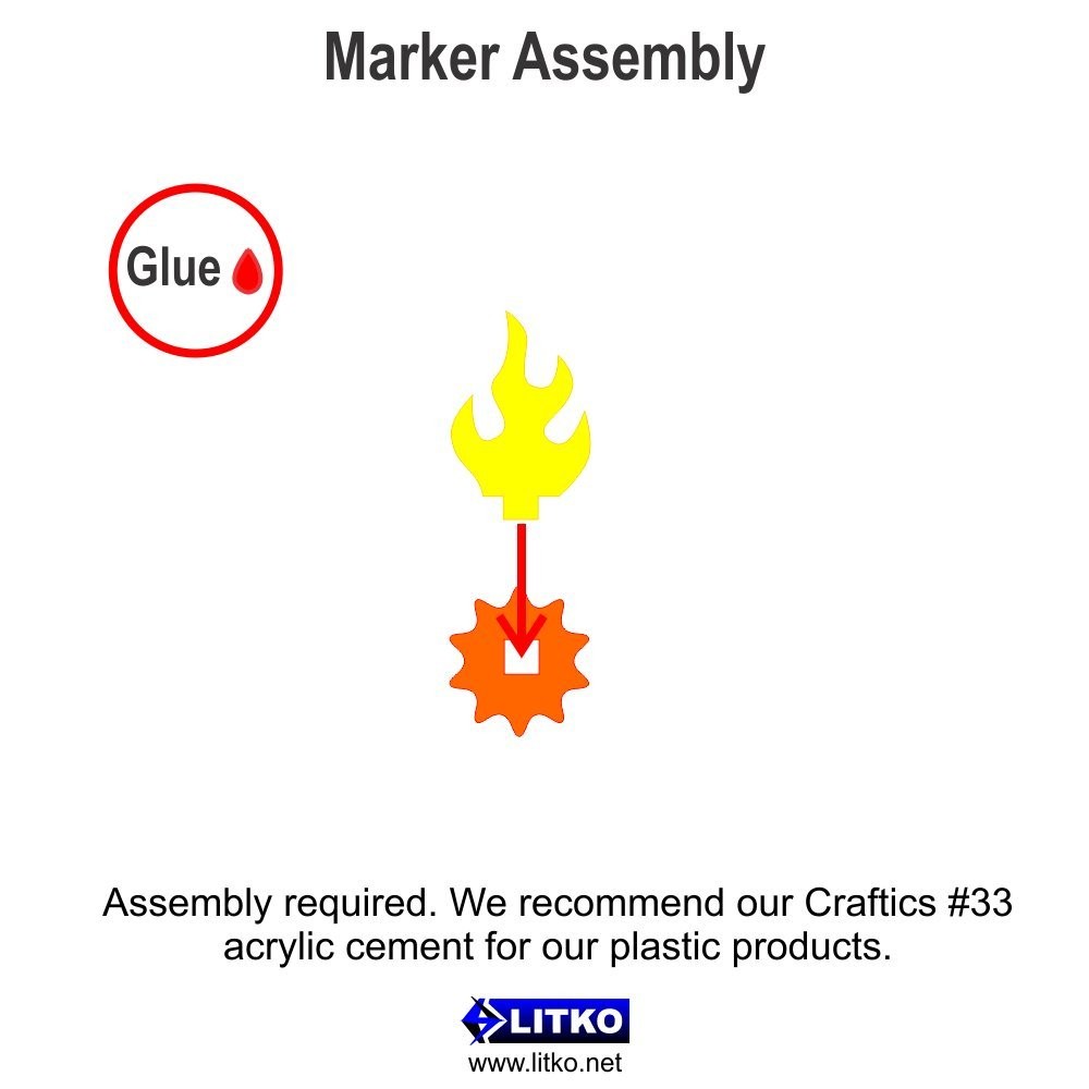 Flame Marker | Fire Indicator | Spell Effect | Inferno | Compatible with Dungeon