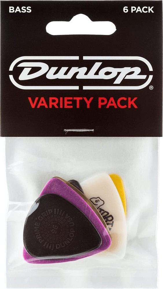 Jim Dunlop Bass Pick Variety Pack - 6 Medium, Picks