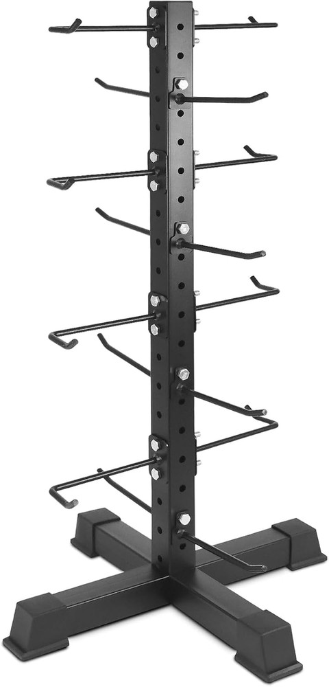 Cable Attachments Rack for Gym Accessories, Lat Pull down Bar Organizer with Hoo