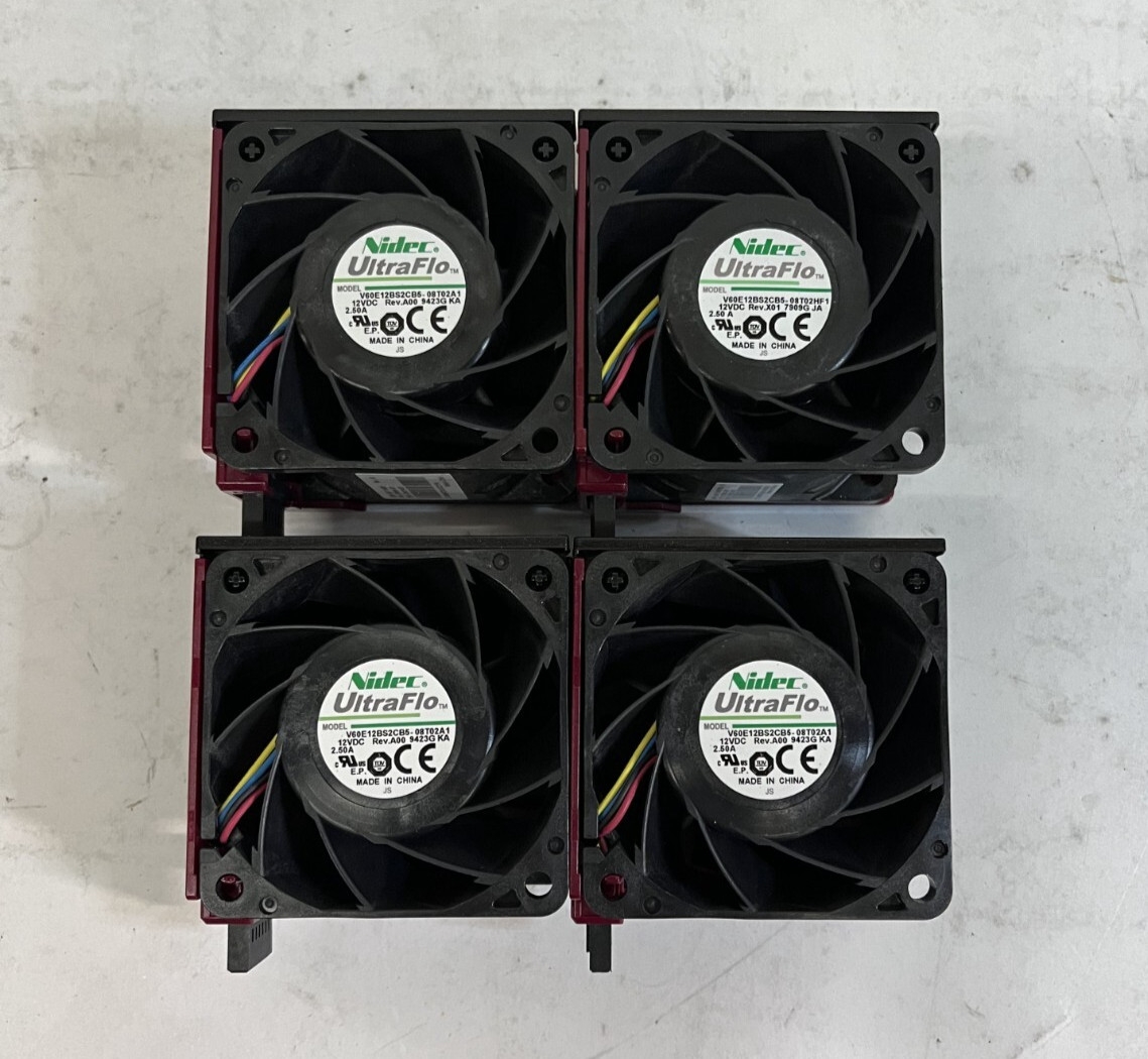 Lot of 4 Cooling Fans for HP DL380 G10 867118-001 879655-001 875075-001