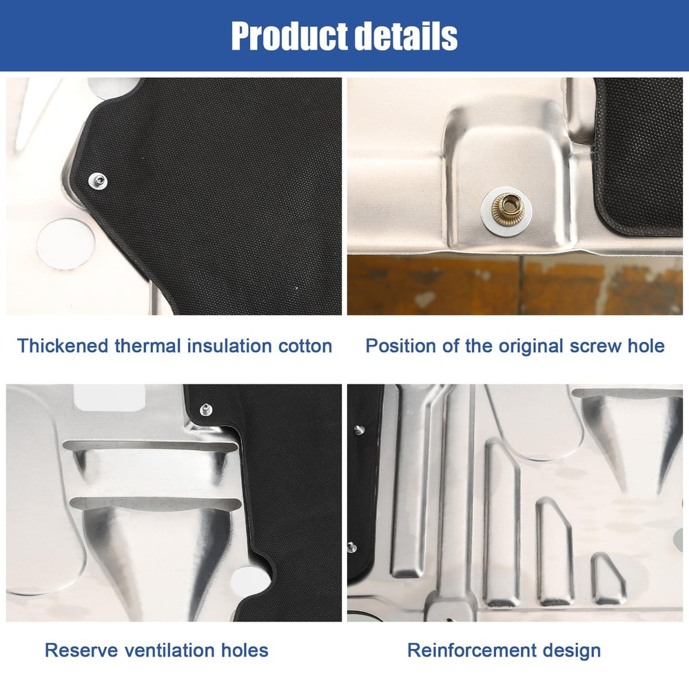 Engine Splash Shield Guard Compatible with Honda Civic 2016—2021, Engine Case...