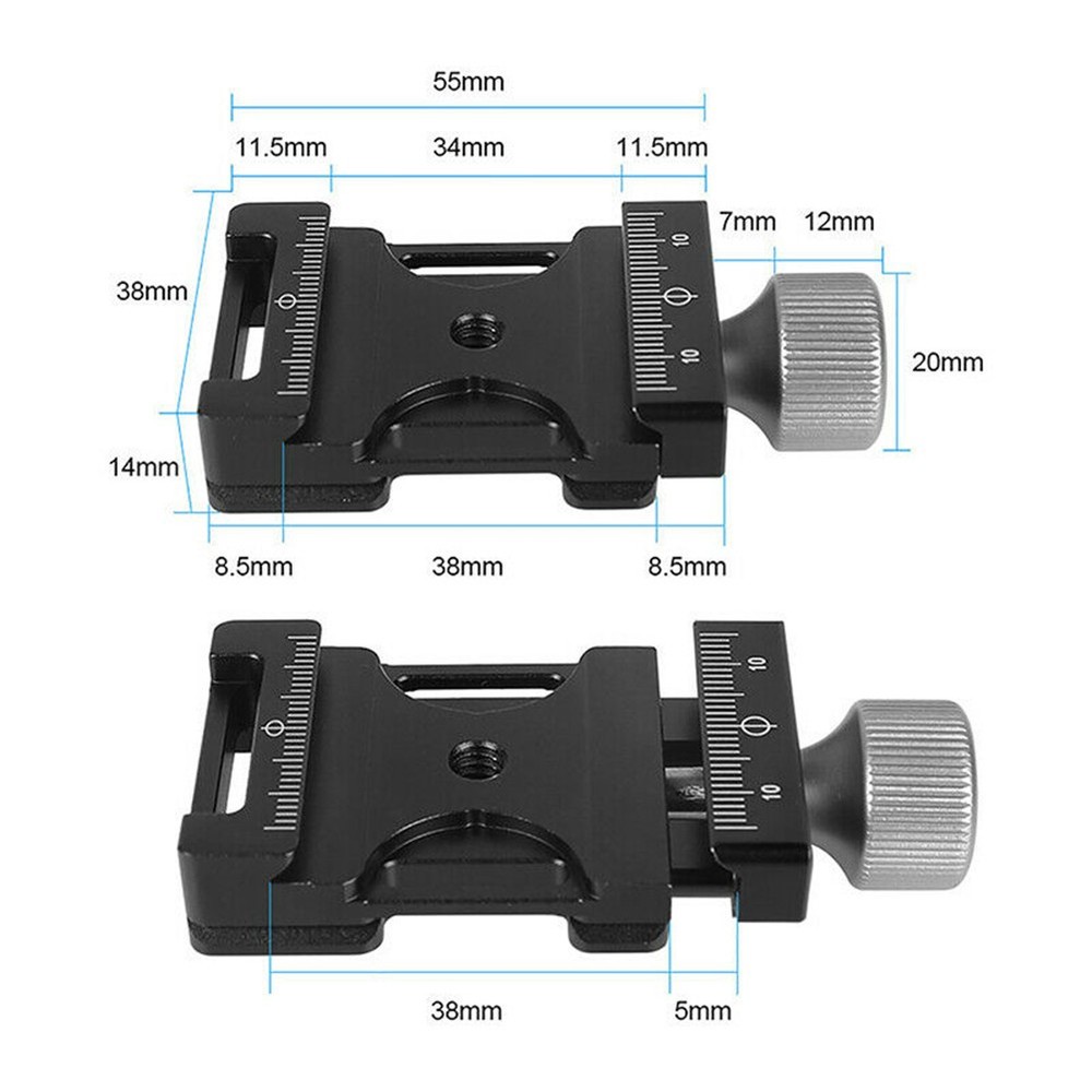 Adjustable Quick Release Clamp Camera Tripod Mount Base For Arca Swiss Plate