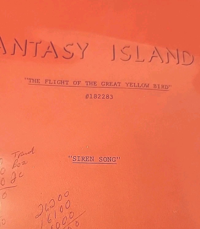 X5 1980 Fantasy Island Scripts Screenplay 1 Work 3 First 1 Second Drafts #2