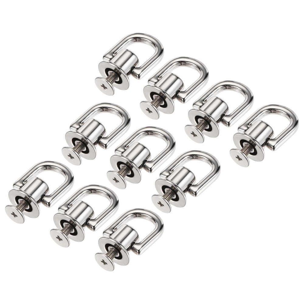 12x10mm Ball Head Button Studs with D for DIY Silver 10pcs