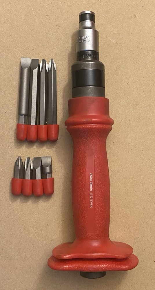 New Open Box MAC Tools SXID9K 1/2" Impact Driver With 8 Bits
