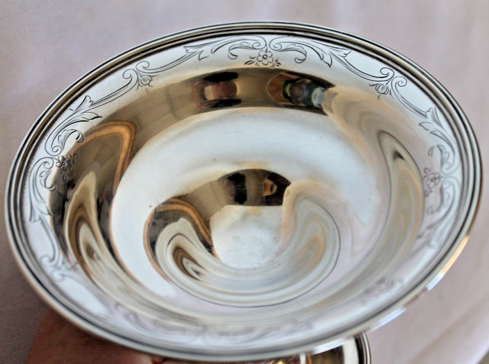 Frank M. Whiting Sterling Silver Compote #4282 No Monogram 111.3G