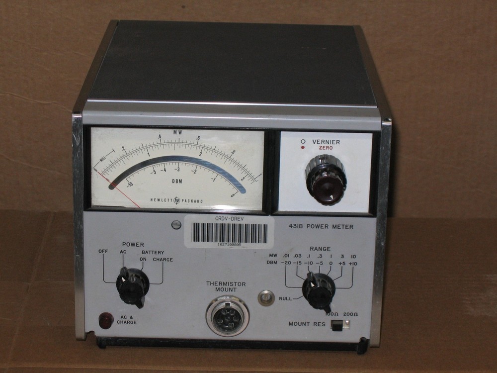 Hewlett-Packard Model 431B Radio-Frequency Power Meter