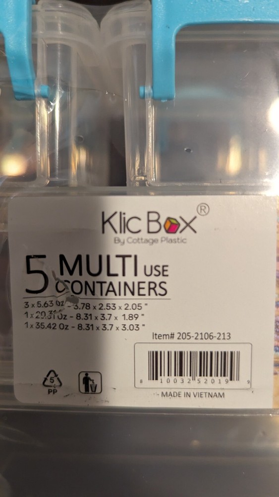 Craft Storage Snap-lid Containers