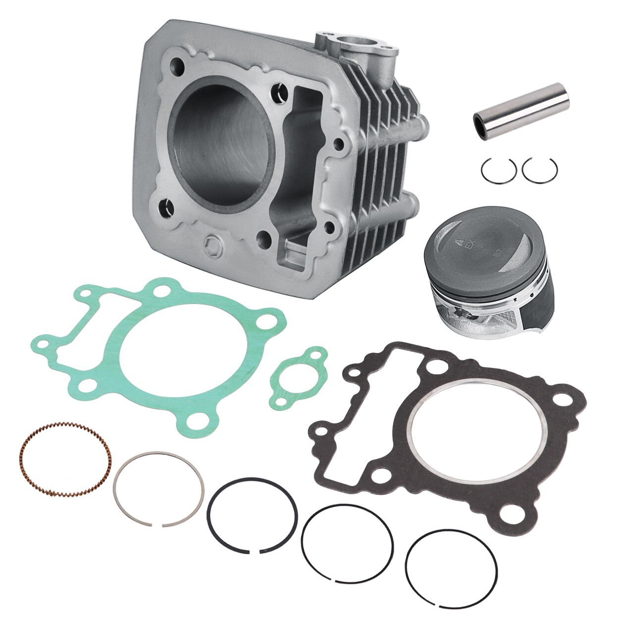 LokoCar Cylinder Piston Gasket Top End Kit Fits For 2003-2011 Kawasaki Bayou 250