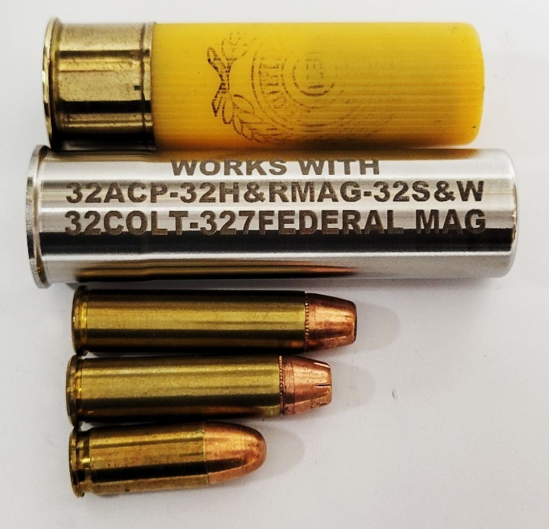 20GA to 32 Calibers Shotgun Adapter - Chamber Reducer - Stainless - Free Case !!