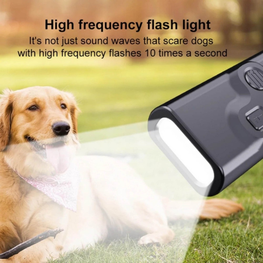 Dog Behavior Correction Device with Ultrasonic Training and LED Light Modes