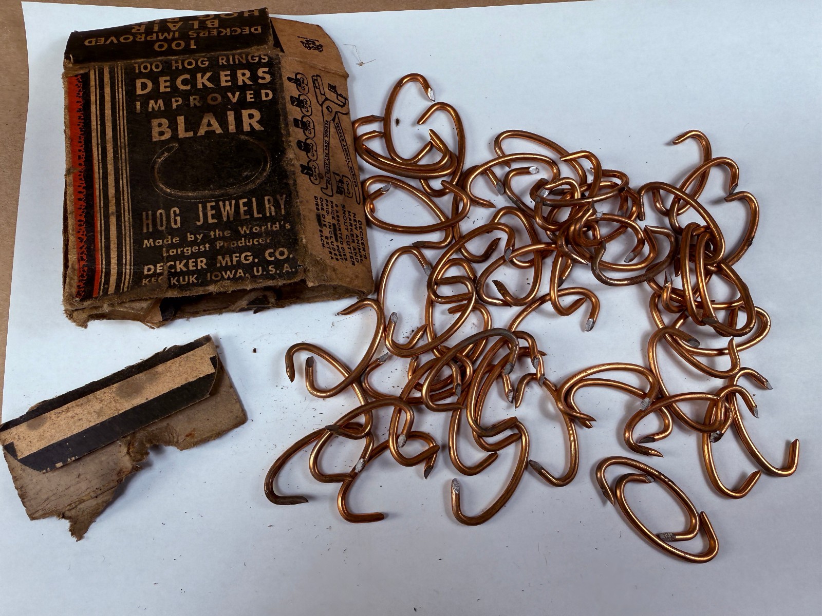 Vintage Deckers Improved Blair Hog Jewelry Ring - Partial Open Box