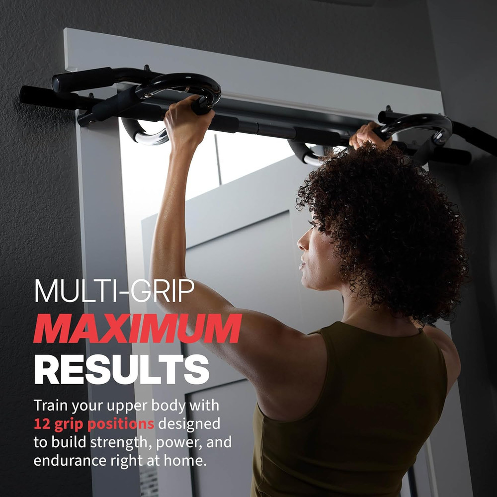 Pull up Bar - 8-Grip and 12-Grip Door Frame Mounting Pull-Up Bar for Versatile W