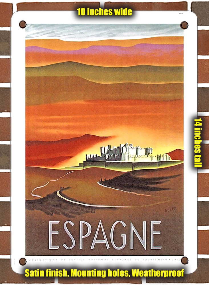 Metal Sign - 1953 Spain 2 - 10x14 Inches