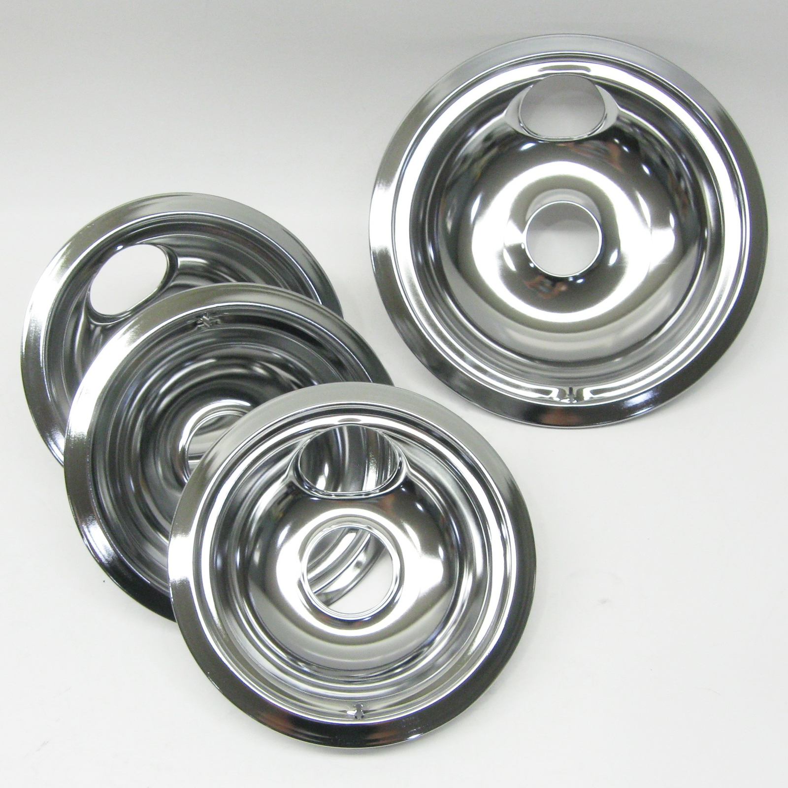 WB314 for GE Range Burner Bibs Chrome Bowls Pans 1 of WB31M15 3 of WB31M16
