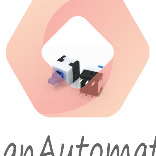 50PCS 8X8mm Cap Self-locking Type Square Blue Button Switch Control