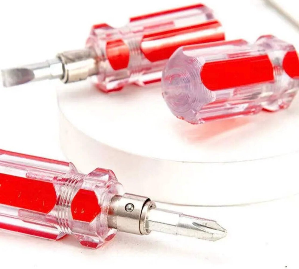 1 pc Mini Crystal Dual Purpose Screwdriver Multifunctional and Strong Magnetic