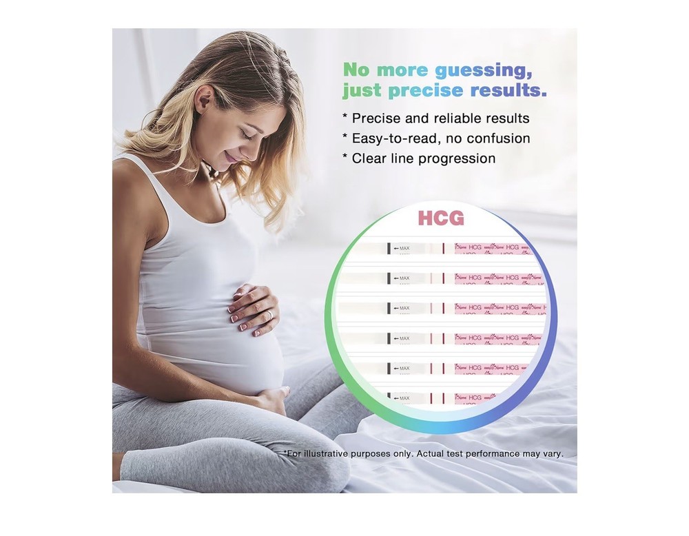 Easy@Home 100 Ovulation Test Strips + 20 Pregnancy Strips • High Sensitivity TTC