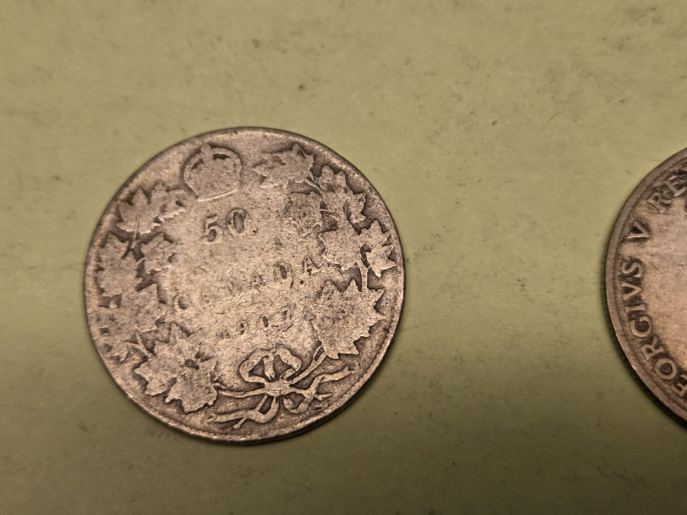 1907 & 1911 Canada 50 Cents