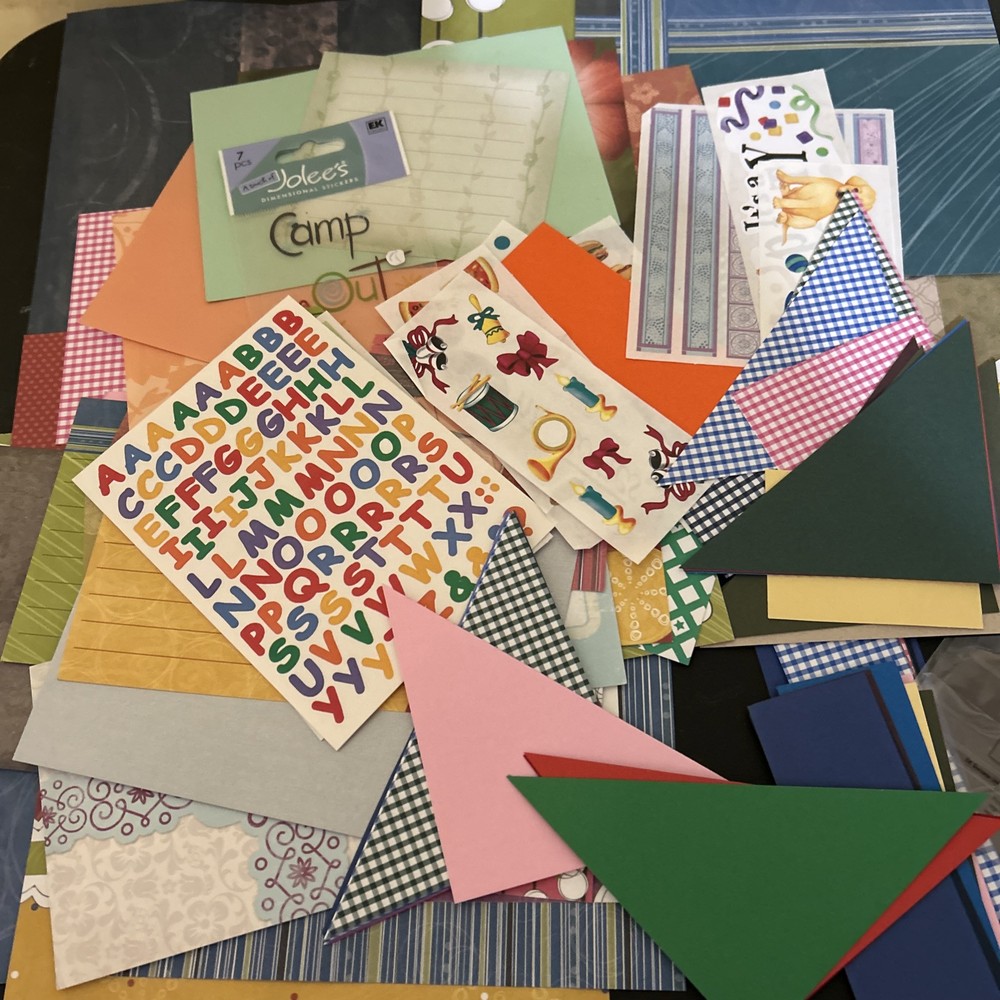 scrapbooking supplies lot used