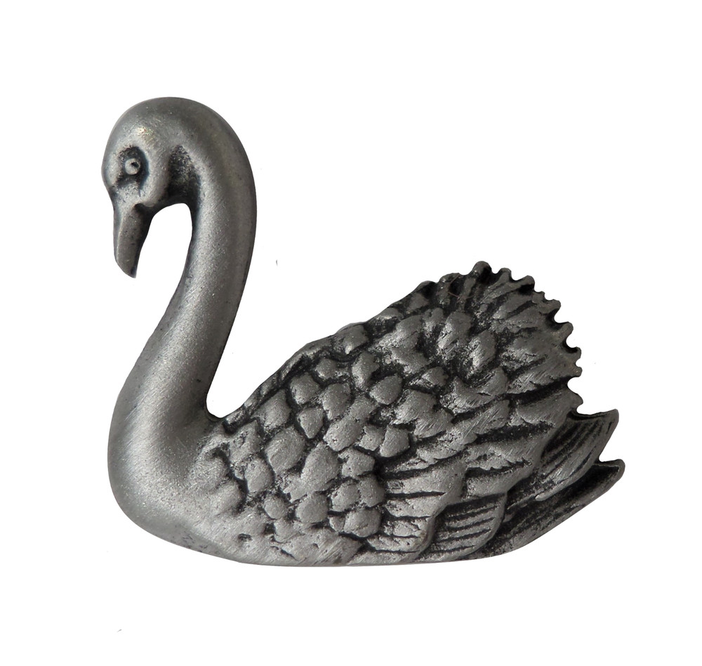 Swan Pewter Pin Badge