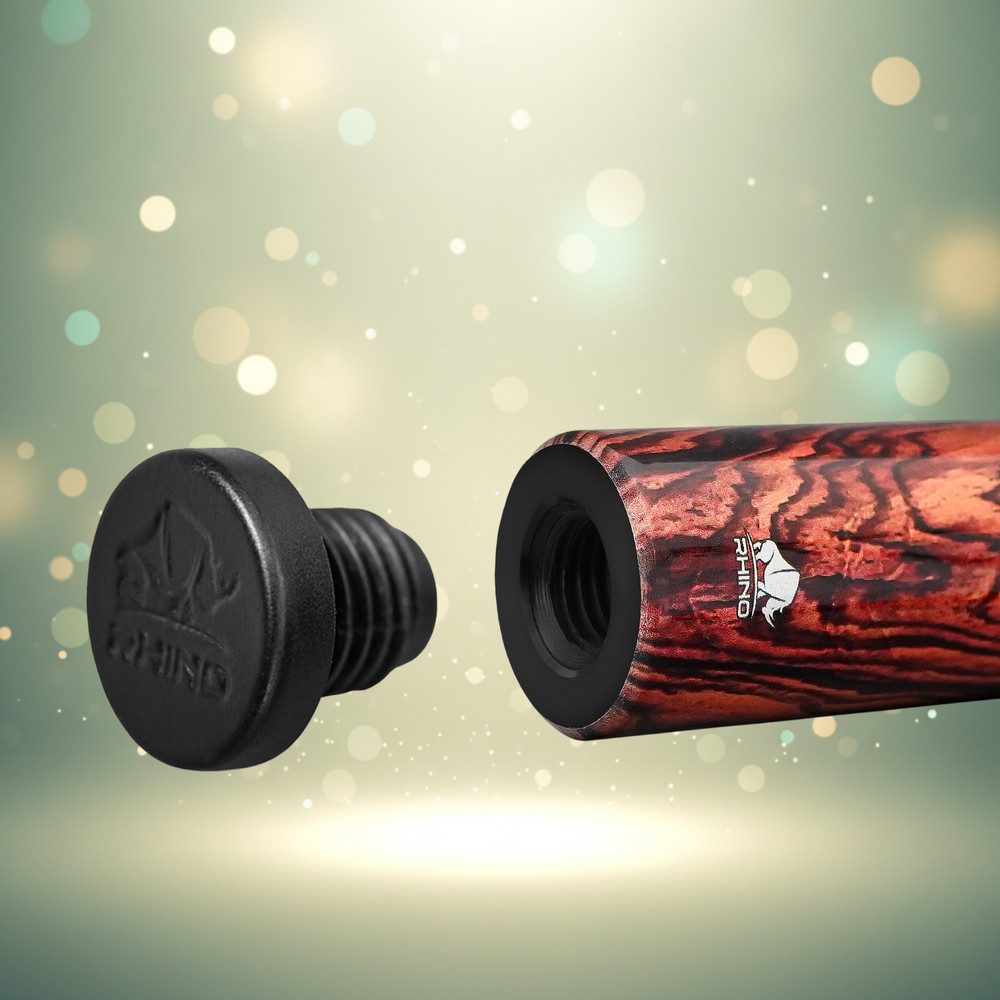 🔰RHINO RETRÔ COCOBOLO POOL CUE – WRAPLESS EDITION – PRECISION CONTROL🔰